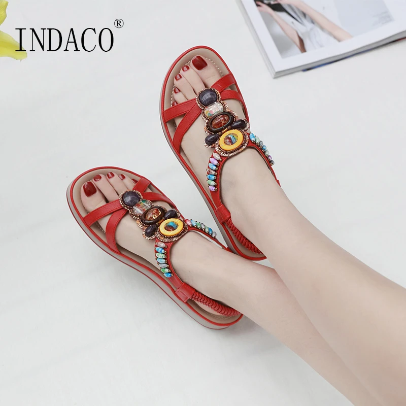 

2019 Summer Shoes Women Sandals Flat Sandals Beach Bohemian Style