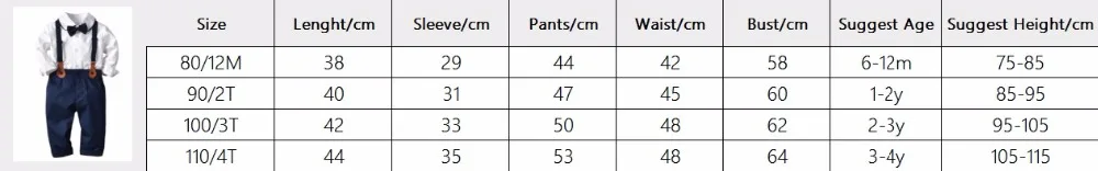Новые белые хлопковые рубашки с длинными рукавами для мальчиков+ черный бант+ штаны на подтяжках, комплект одежды для маленьких джентльменов из 3 предметов, одежда для мальчиков на свадьбу