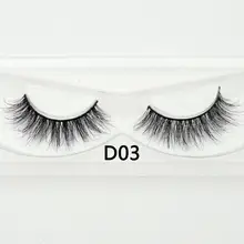 Visofree натуральная ручная работа, накладная лента накладных ресниц, норковые ресницы, бескровные ресницы многоразового применения, толстые длинные 3D норковые ресницы D03