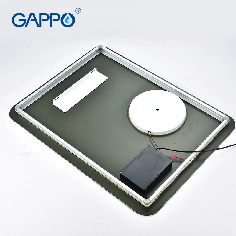 Gappo Bath magnifier Mirrors Led cosmetic mirror wall mounted light bathroom makeup mirror touch switch light adjustable