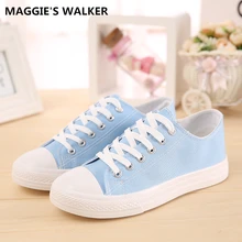 Free Shipping Fashion Canvas Shoes Lace up Fashion Shoes Low Top Candy colored Breathable Casual Shoes