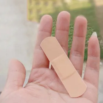 

New 100Pcs/Bag Band-Aids Waterproof Breathable Cushion Adhesive Plaster Wound Hemostasis Sticker Band First Aid Medical Bandage