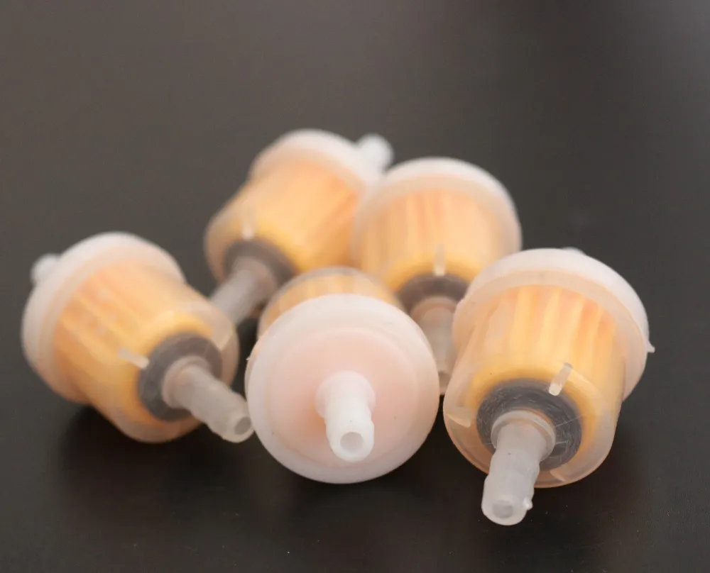 NEW SIZE 5PCS Car Motorcycle Clear Inline Gas Carburetor Fuel Filter