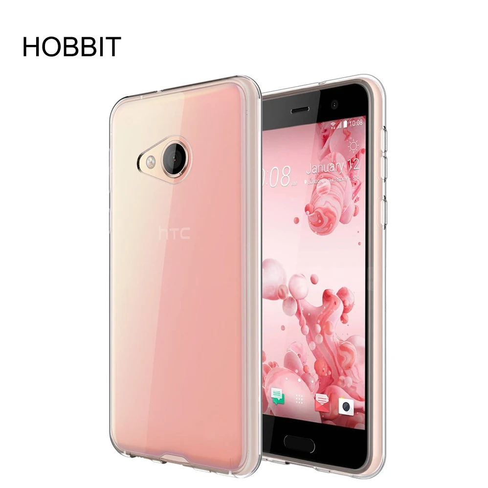 

For HTC U Ultra U Play Ultra Thin Soft TPU Silicon Gel Transparent Case Back Cover Soft Transparent Crystal for HTC U Play