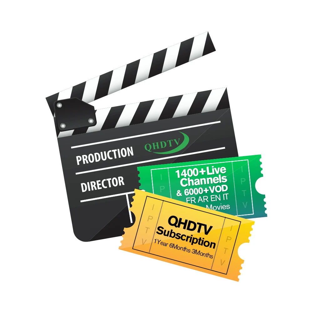 1 Year IPTV France Arabic QHDTV Subscription IP TV Tunisia Algeria Lebanon Morocco Qatar Belgium Dutch IPTV France Arabic Code