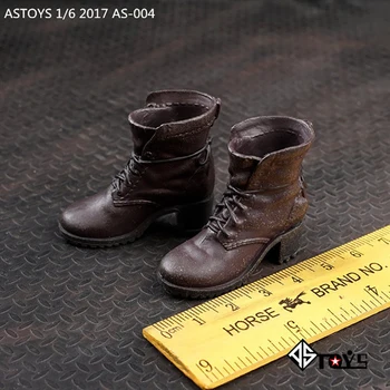 

1/6 Scale Clothes Accessories AS004 Avengers Crimson Witch Boots/Shoes Brown Old Ver W Feet Model 12" Female Body HTtoys Figure