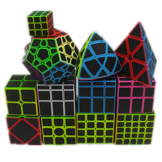 Cubos De Velocidade XIAORUI 3x3 X 3,3d/Adesivo De Fibra De Carbono/Cubo  Mágico Suave , Versão Enhanced , 5,7cm Preto