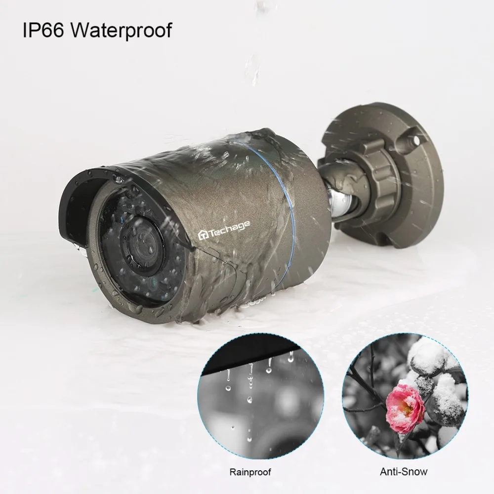 Techage 8CH 1080P HDMI POE NVR Kit CCTV Camera System 2MP Outdoor Security IP Camera P2P Video Surveillance System Set 2TB HDD