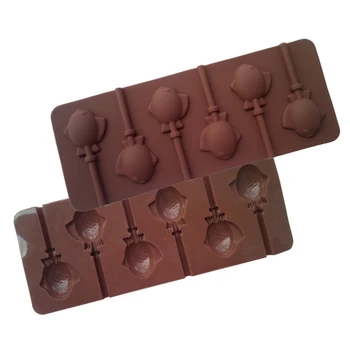 

Silicone Cake Pops Mould Maker Baking Set 6 Lollipop Sticks Pop Mold Cooking Candy Chocolate Fish D685