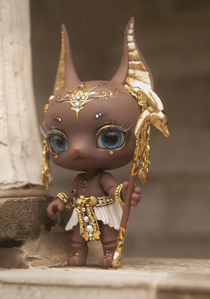 1/12 Anubis фантазия смолы цифры маленькая bjd кукла пальмовые Куклы Игрушки Подарки Бесплатная доставка