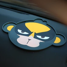Автомобильный орнамент милый мультфильм Противоскользящий коврик силиконовый держатель украшение Нескользящая накладка держатель приборной панели для ключа gps-ячейка телефон 28x20 см
