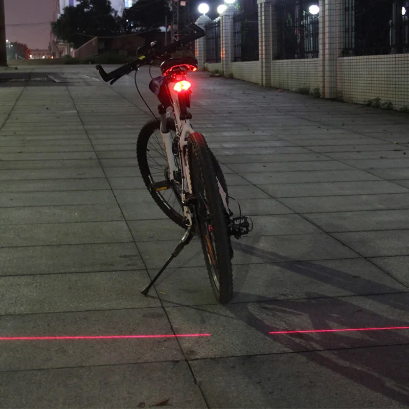 Clearance SAVA Bicycle Rear Light Bicycle Accessories USB Bike Rear Light Rear Bike tail lights Laser Cycling Safety Flashlight LED laser 5