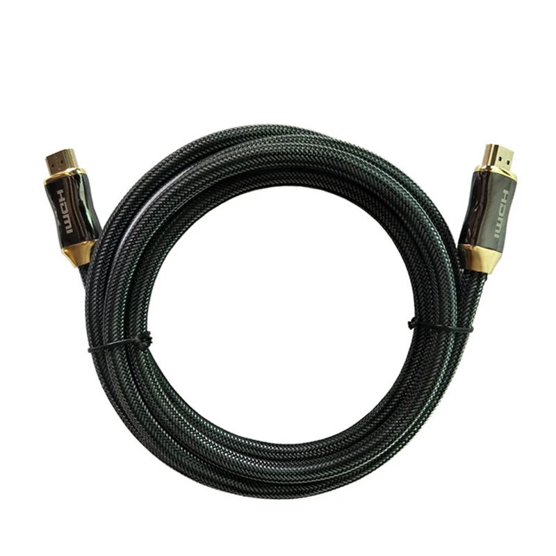 HDMI кабель HDMI 2,0 мужчинами 4 К 1080 3D 60FPS кабель для HD ТВ ЖК-дисплей ноутбук PS3 PS4 проектор компьютерный кабель - Цвет: Черный
