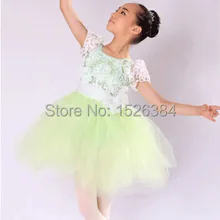 Цветы блесток балетное платье-пачка для детей и взрослых Романтический танцевальный костюм C12
