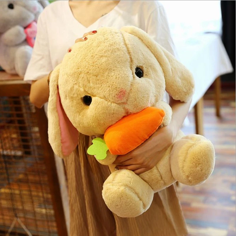 Dorimytrader lovely soft cartoon carrot rabbit plush toy stuffed I LOVE YOU bunny doll pillow gift for girls decoration 20inch 50cm DY61918 (4)