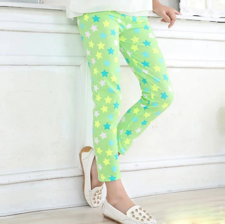 

VEENIBEAR 18 Styles Newest Spring Summer Girl Leggings Star Printed Girl Pants Kids Children Pants Baby Girl Clothes 2-13 Years