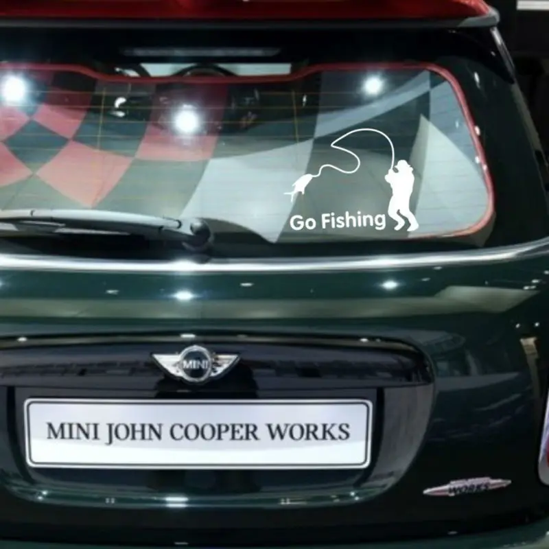 Мультяшные водонепроницаемые наклейки для рыбалки и автомобиля|car sticker|fishing car