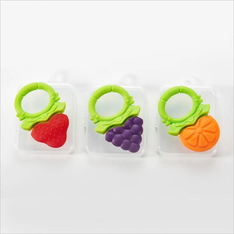 Креативное поступление Пищевая силиконовая молярная игрушка в форме фруктов для младенцев жевательные молярные игрушки Прорезыватели для зубов начальное обучение игрушки