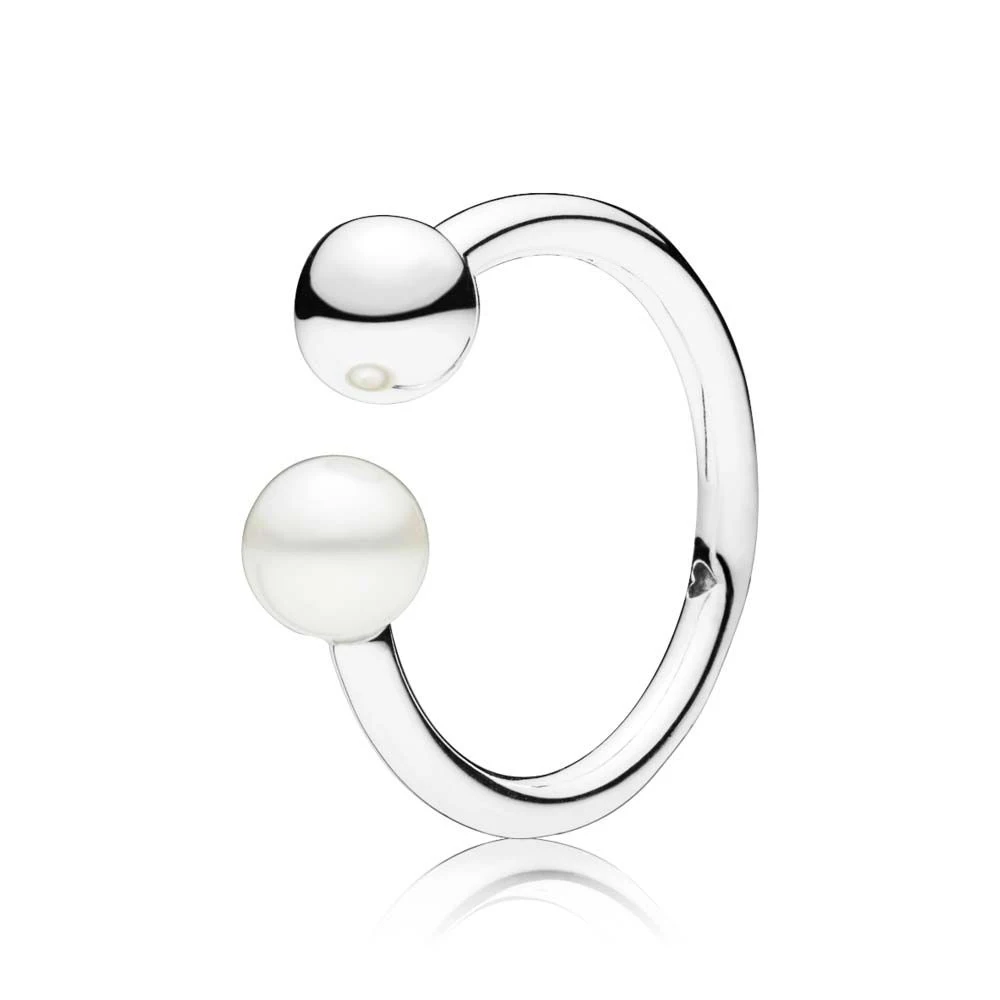 

COSEN PAN Winter New Original Sterling Silver 925 Pearl Ring Open Ring Jewelry for Women Gifts Christmas Gifts 197573P