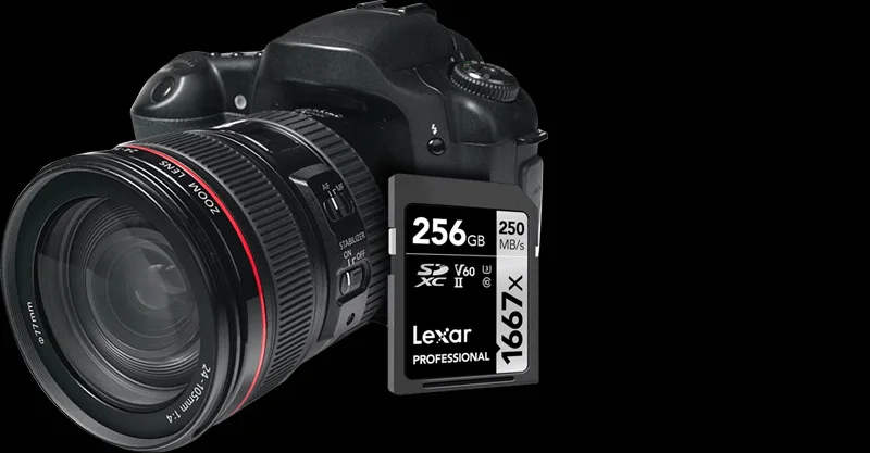 флешкафлешка Новый оригинальный Lexar SD Card 64 Гб 128 256 SDXC UHS-II U3 250 МБ/с. 1667x флэш-карта памяти для 3D 4 K цифровой Камера карты