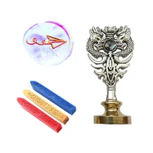 Подпись индивидуальная восковая печать комплект печатей полета бумажный самолет металлический Дракон ручка подарок Винтаж посылка свадебные приглашения штамп