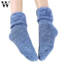 Носки женские зимние однотонные зимние носки женские Теплые повседневные модные носки женские зимние цвета dec18