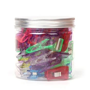 

50 Pcs /Set Multi-Color Quilting Crafting All Purpose Plastic Small Sewing Clips