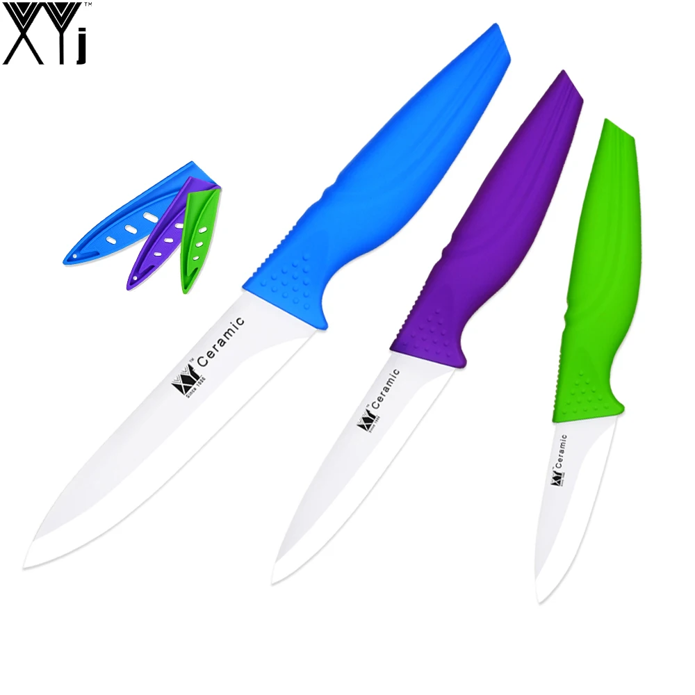 3 Pieces Ceramic Knife Set 3" Paring 4" Utility 5" Slicing Knife