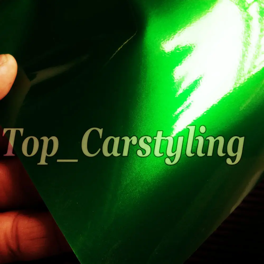 Candy Gloss Green Metallic shiny Vinyl Car wrap film sticker foil (6)