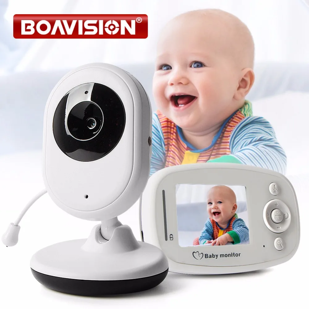 2.4'' Color Video Wireless Baby Monitor Night Light Babyphone 2.4GHz