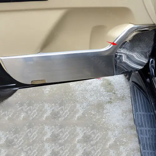 

4pcs Stainless For Toyota Land Cruiser 08-17 Door Speaker Frame Cover Trim Panel