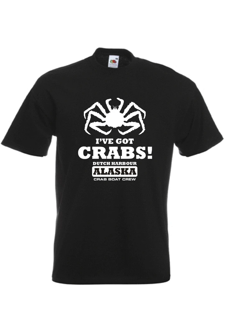 Deadliest Catch inspired mens TV t-shirt - I've Got Crabs! Summer Men'S fashion Tee Comfortable t shirt Casual Short Sleeve TEE |