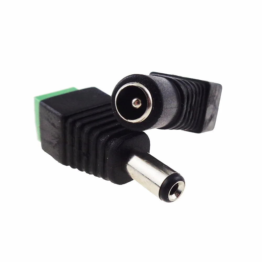 2.1 x 5.5mm DC Power Female Plug Adapter Connector Plug for 5050 3528 LED Strip Light CCTV DVR (5)