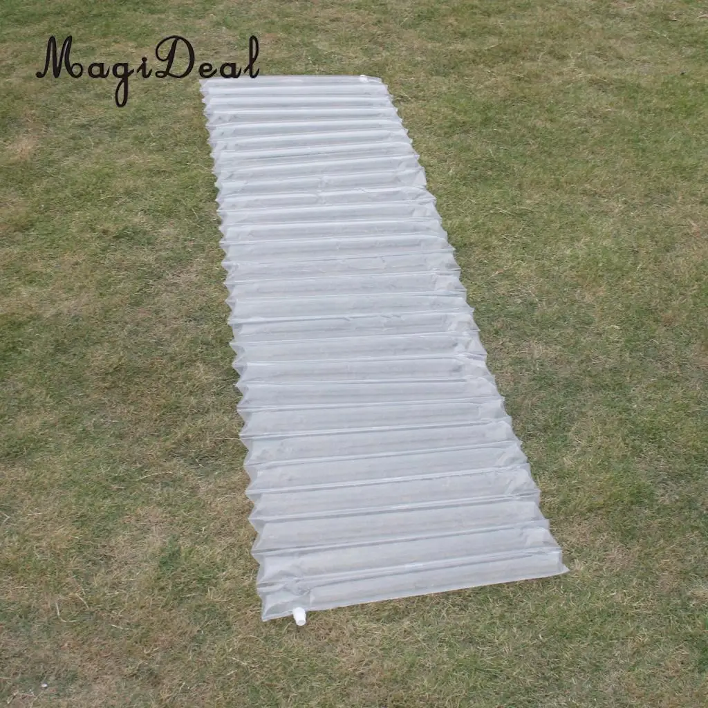 

MagiDeal Outdoor Sleeping Pad Ultralight Camping Air Mattress Disaster Emergency Inflatable Air Bed Mat Pad Parts Transparent