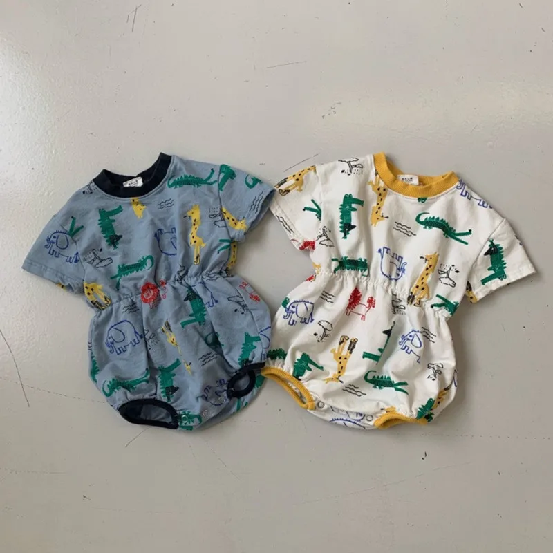 EnkeliBB милая детская летняя одежда для мальчиков и девочек милый дизайн детский