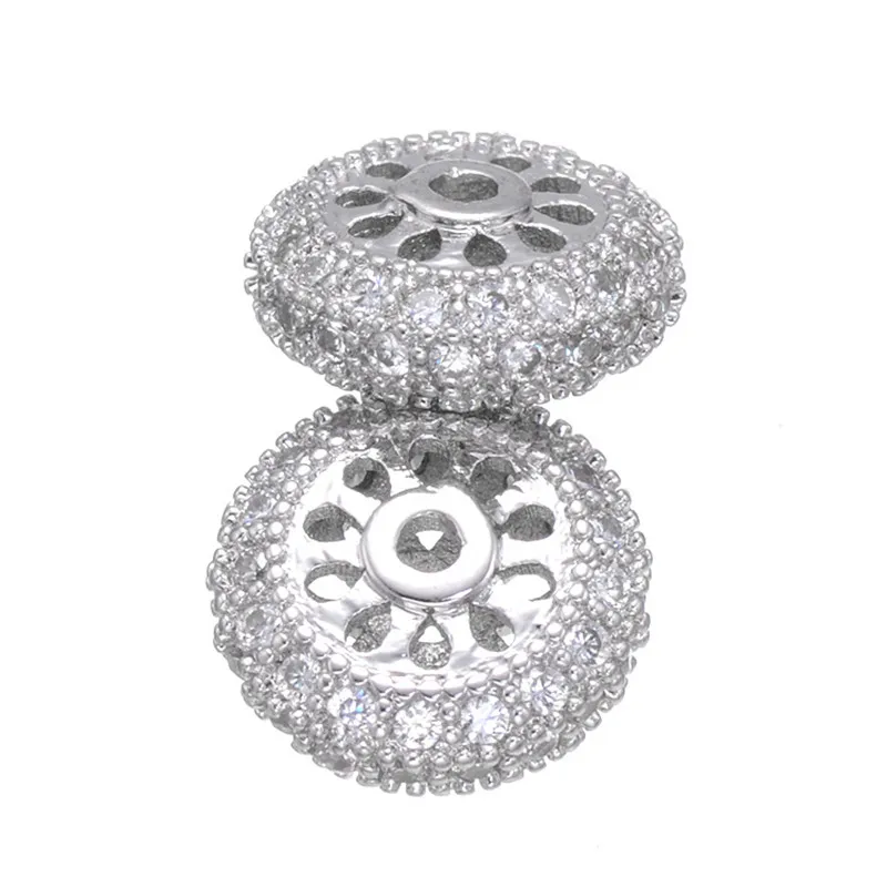 Бусины с микрозакрепкой 11 х11 мм|loose beads|pave beadsmicro pave beads |