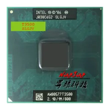 Intel Mobil Celeron Çift Çekirdekli T3500 SLGJV 2.1 GHz Çift Çekirdekli Çift Iplik CPU Işlemci 1 M 35 W Soket P