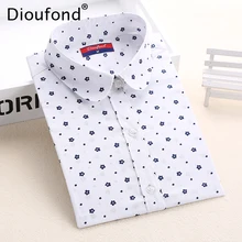 Dioufond Floral font b Women b font font b Blouses b font Polka Dot font b