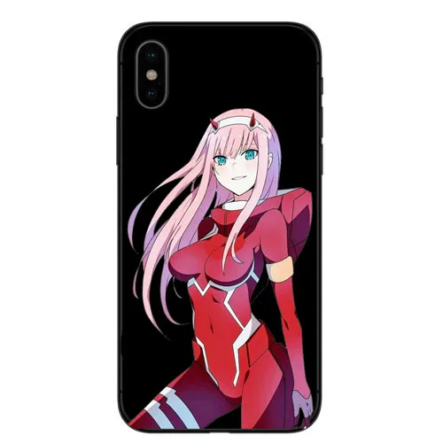 Мягкий термополиуретановый чехол Dois querida na FRANXX аниме Zero Two DIY Pintado Bonito Acessorios для телефона для iphone X 8 7 6 5 4 Plus - Цвет: TPU