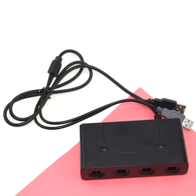 Новейший адаптер контроллера Gamecube для Nintendo WiiU Switch и ПК USB с кнопкой home|Запасные