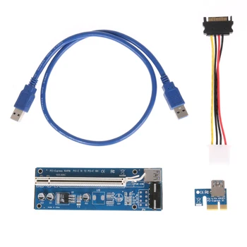 

4Pin BTC Mining PCI-E 1X to 16X USB3.0 Extender Graphic Card Adapter Cable
