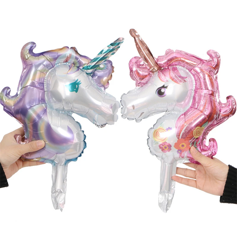 

New mini unicorn aluminum balloon children's birthday party wedding birthday party decorations children's toys