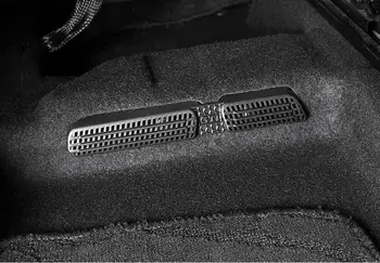 

Car Under Seat Floor Seat Air Conditioner Outlet Cover Sticker Grille Mat Frame For Skoda Karoq 2017 2018 Car Styling 2pcs/Set