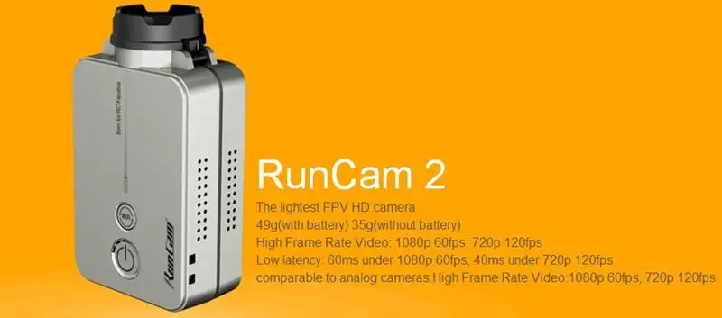 RunCam 2 RunCam2 Ultra HD 1080 P 120 Бесплатная 16 г SD Широкий формат WiFi link видеокамеры FPV Камера для QAV210 quadcopter Racing Drone RC