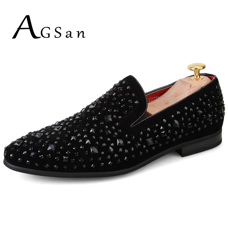 black shoes with diamonds