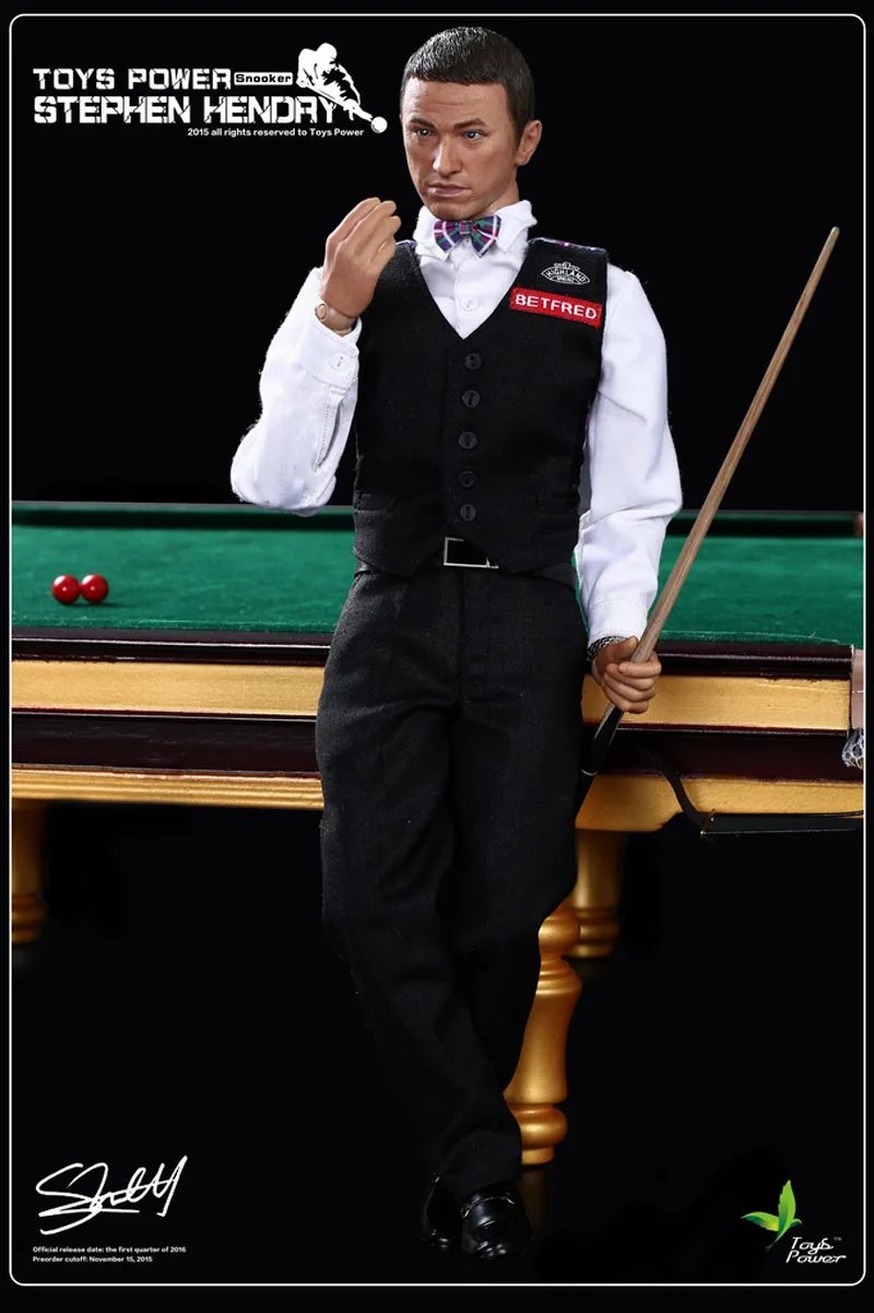 Mainan Daya CT008 1/6 Skala Stephen Hendry Meja Snooker