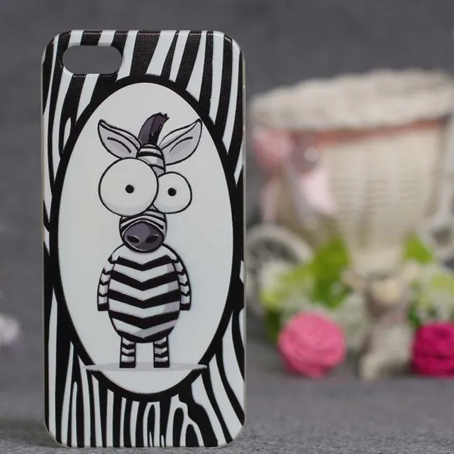 Cartoon Print Silicone Back Cover Case for iPhone 5s 5 Phone Cases Soft