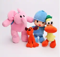 4 шт./лот POCOYO мультфильм Набивные плюшевые игрушки и хобби Элли и Пато и POCOYO & Рура собака плюшевые игрушки Бесплатная доставка