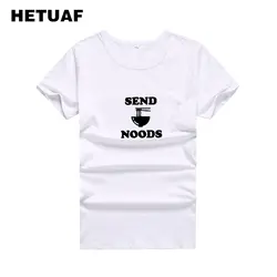 HETUAF 2018 отправить NOODS Графический футболки для девочек для женщин забавные Харадзюку улззанг хлопок хип хоп Уличная Tumblr Polera Mujer