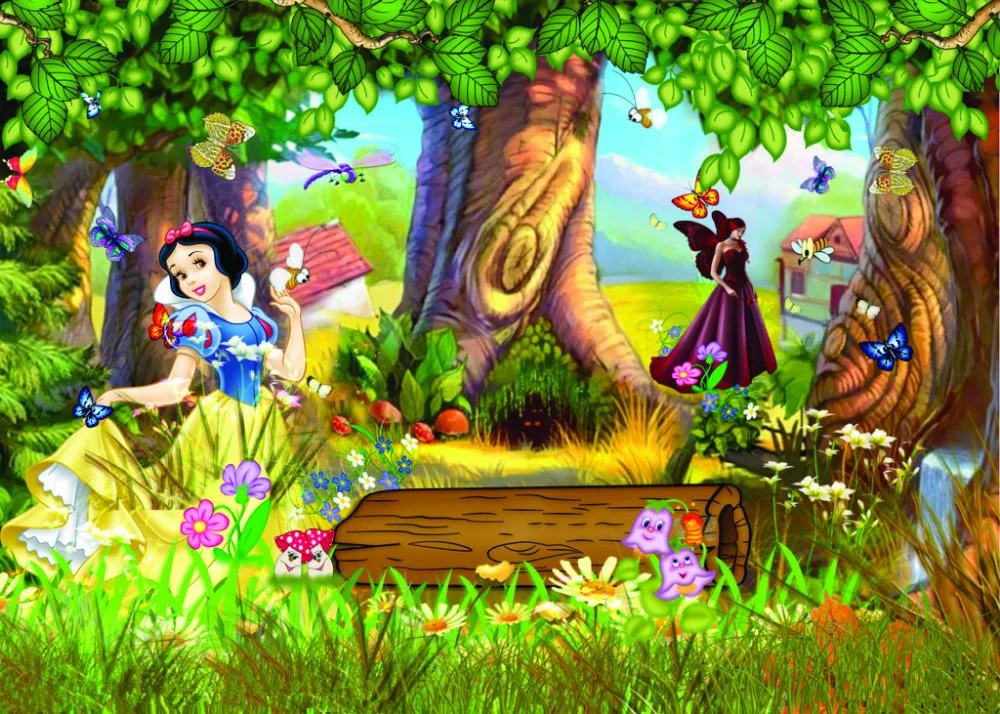

SHENGYONGBAO Vinyl Backdrops for Photography Cartoon Snowwhite theme Photo Studio Background 81126-17